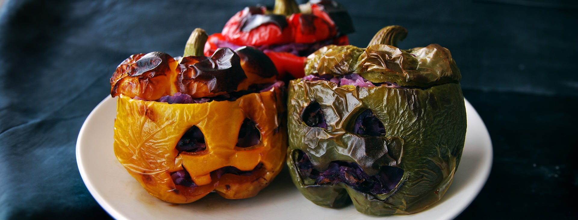 PIMIENTOS ESCALOFRIANTES RELLENOS DE COL MORADA