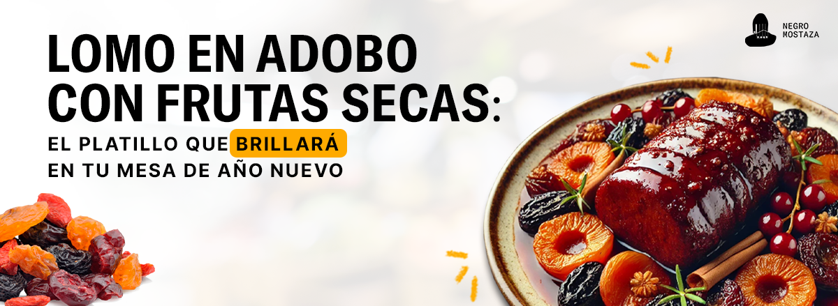 Lomo en Adobo con frutas secas: el platillo que brillará en tu mesa de Año Nuevo